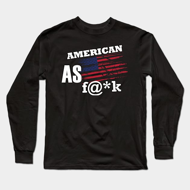 American And Proud Long Sleeve T-Shirt by veerkun